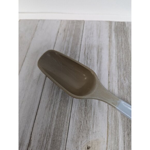 King Kraft #1 Country Blue Nylon Plastic Solid Spoon 11" Vintage - Picture 2 of 7